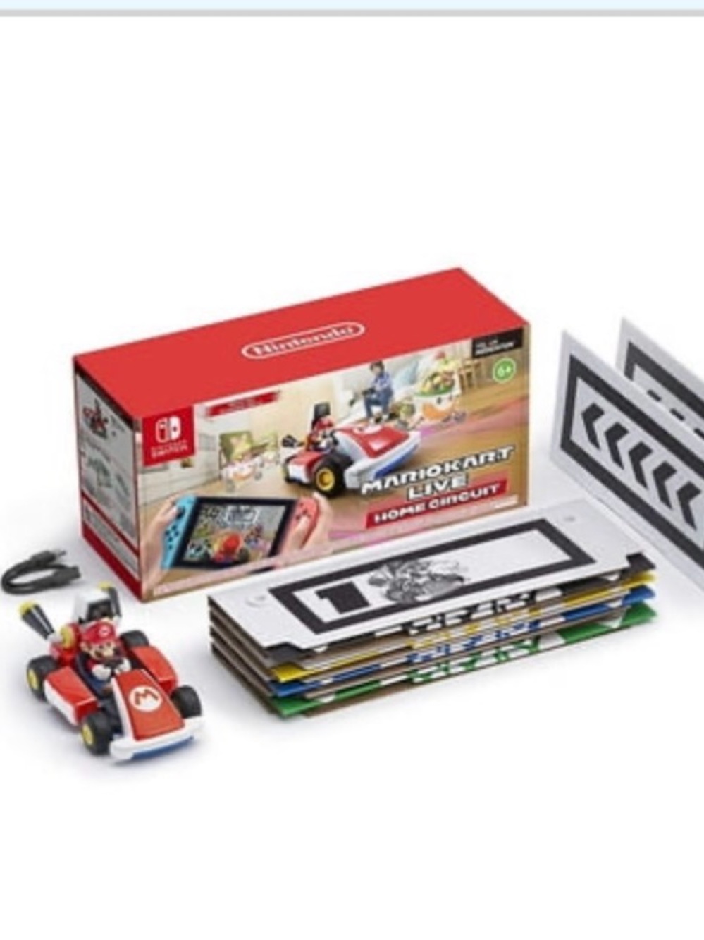 Nintendo Mario Kart Live Home Circuit RC Kart in Red and White